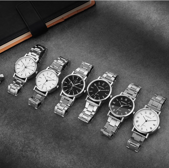 EW71-ใหม่ นาฬิกาข้อมือควอตซ์แฟชั่น สายแสตนเลส สไตล์นักธุรกิจ ระดับไฮเอนด์ สําหรับผู้ชาย