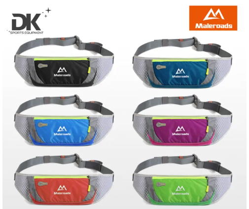DK23-กระเป๋าคาดเอว Maleroads กระเป๋าวิ่ง กระเป๋าออกกำลังกาย ของแท้ 100% มีรูสายหูฟัง น้ำหนังเบา เลือกสีได้ พร้อมส่ง