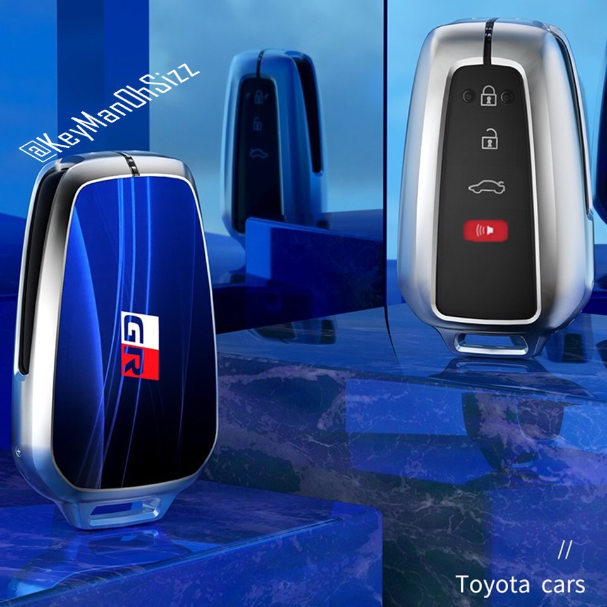 K35-เคสรีโมทรถยนต์เคส Toyota Cross 2021งานโลหะอัลลอยอย่างดี น้ำหนักเบา แบบ 3 และ 4 ปุ่มเงาสีไล่ระดับ M Per 3D