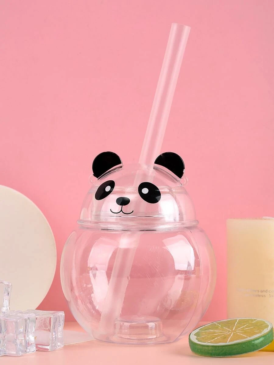 ขวดน้ำ พลาสติก น่ารัก การออกแบบ การ์ตูน แพนด้า สำหรับ บ้าน 1 ชิ้น  pp-99