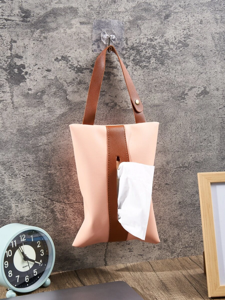 1 ชิ้น หนัง PU เนื้อเยื่อ จัดเก็บ มินิมอลลิสต์ เข็มหมุด ติดผนัง ถุงเก็บทิชชู่ สำหรับ บ้าน nn-100