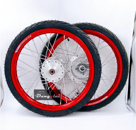 FU05-ชุดล้อแดง YOKO พร้อมใส่ PCX160i ดุมเดิมกลึงด้านรุ่นมี ABS พร้อมยางนอก+ใน