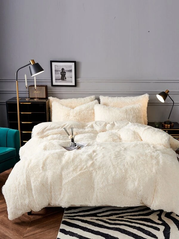 ชุดปลอกผ้านวมผ้ากำมะหยี่ธรรมดาไม่มีฟิลเลอร์ t-100