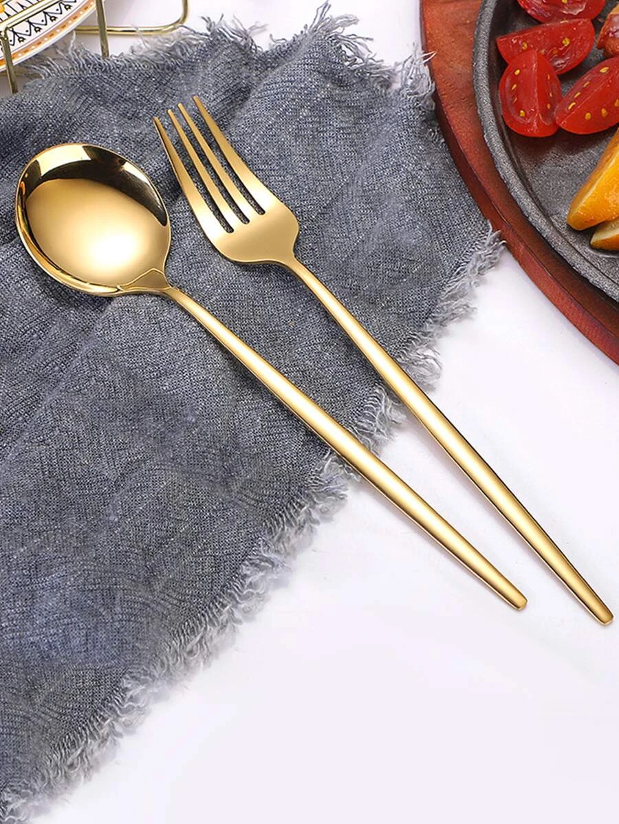 ชุดช้อนส้อม สแตนเลส 2 ชิ้น hh-16