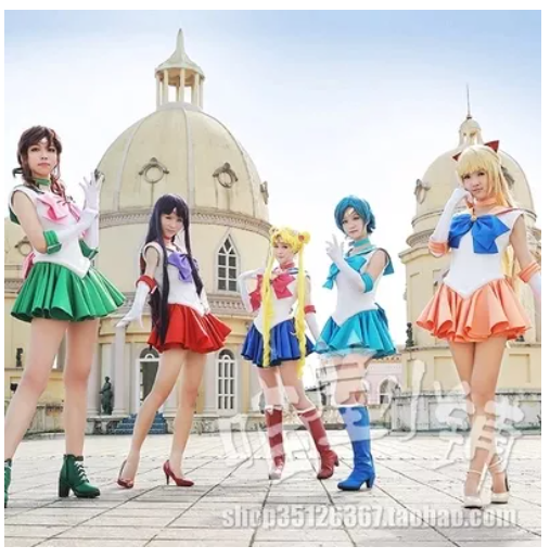 SE35@Silor ใหม่เซเลอร์มูนคอสเพลย์อะนิเมะกระต่ายสำหรับผู้ใหญ่ชายและหญิงเด็กน้ำดวงจันทร์น้ำแข็ง