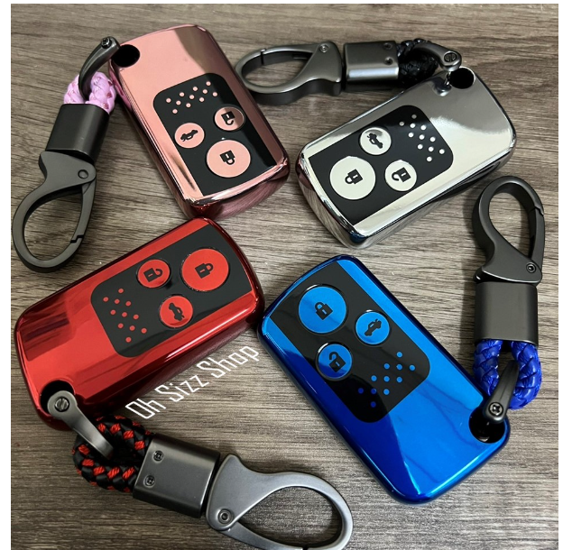 K50-เคสรีโมทรถ รถ Honda Civic FB Smart Key (TPU Key Cover with PC Push button Guard) Honda Key Sets Model Accord G8 , Civic