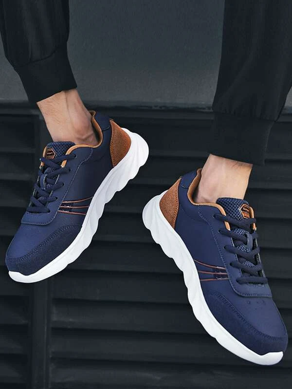 ผู้ชาย รองเท้ากีฬา, รองเท้าผ้าใบ ผูกเชือกด้านหน้า ข้อต่่ำ m-89