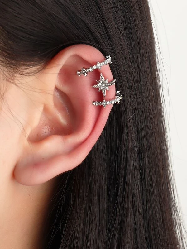 3 ชิ้น Rhinestone ประดับหูข้อมือ e-2