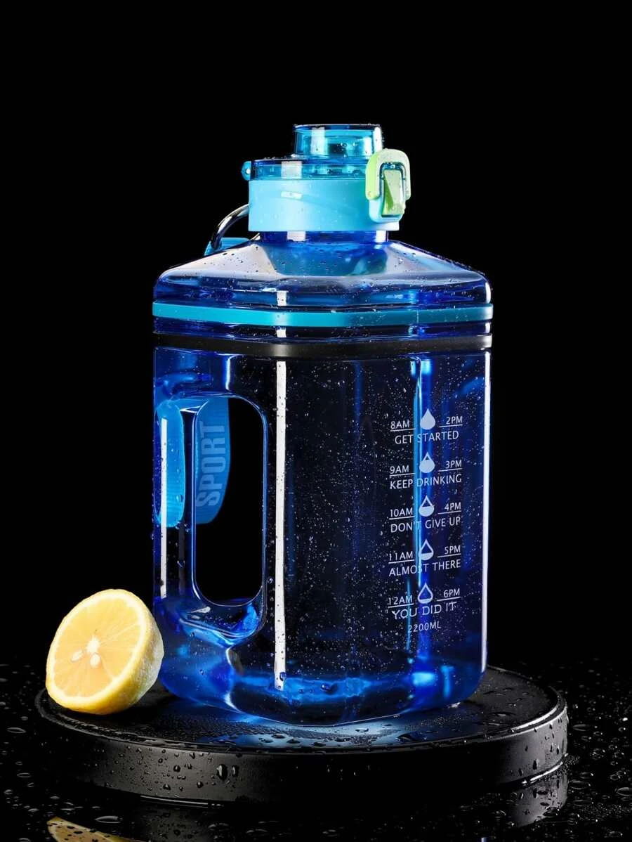 ขวดน้ำดื่ม พลาสติก น้ำ กราฟฟิค ตัวอักษร สี่เหลี่ยม โปร่งใส สำหรับ กลางแจ้ง 1 ชิ้น  pp-62