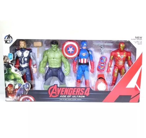 ONE80-โมเดล Avengers Hero มีไฟ ที่อก ขนาด 7 นิ้ว ขยับเอว ไหล่ได้