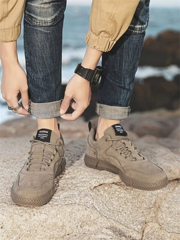 ผู้ชาย รองเท้าสเก็ต รายละเอียด แพทช์ สายรัดหน้า m-95