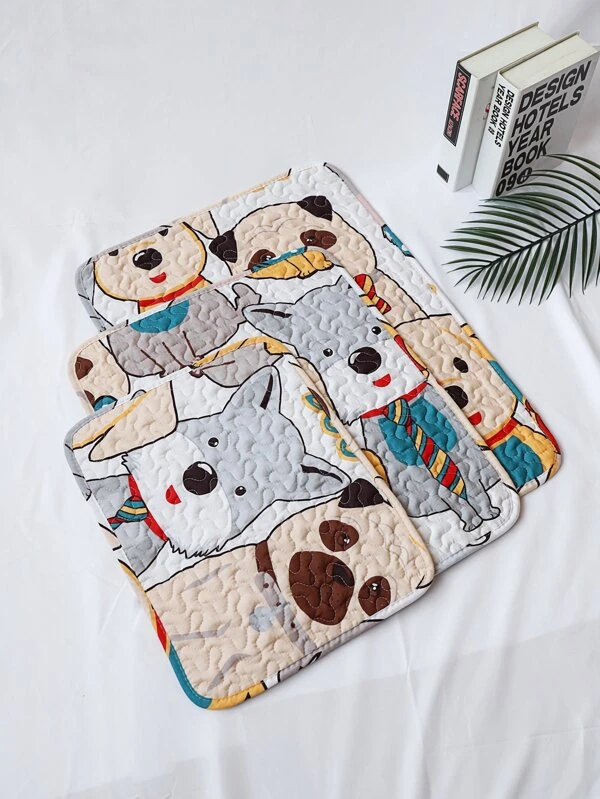 แผ่นรอง สัตว์เลี้ยง สุ่ม พิมพ์ สุนัข 1 ชิ้น ม-37