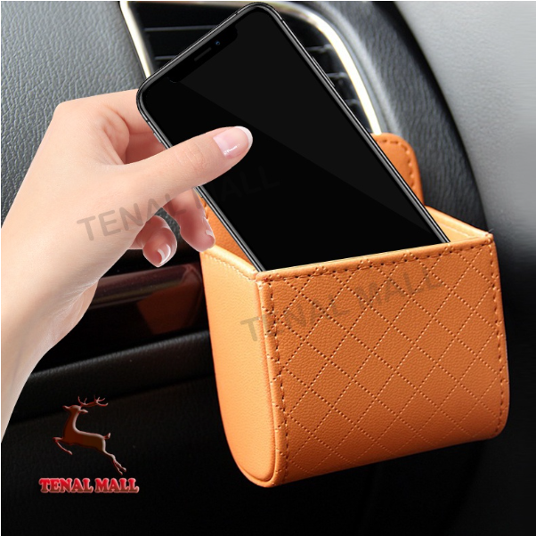 GX108-ที่วางมือถือในรถ เก็บของในรถ กระเป๋าเก็บของในรถยนต์ กระเป๋าเก็บของในรถ ถุงเก็บช่องแอร์รถยนต์ ที่วางและเก็บของในรถยนต์