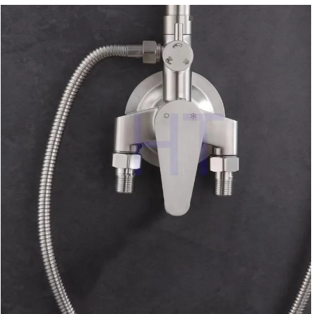 SA55-ชุดฝักบัวลอย JIUMOE ก๊อกน้ำฝักบัวอาบน้ำ 304 แบบไม่ฝังผนัง ร้อนและเย็น ก๊อกน้ำฝักบัวอาบน้ำร้อน - เย็น