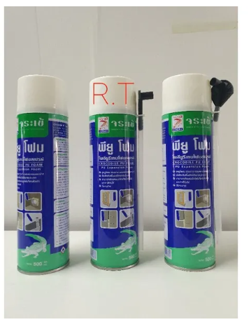 PO61-จระเข้ พียู-โฟมสเปรย์ อุดรอยรั่ว
