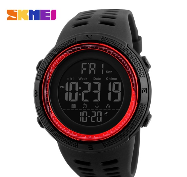 EW60-SKMEI 1251 นาฬิกาข้อมือดิจิตอล แท้ 100% พร้อมกล่องใบครบเซ็ต สไตล์สปอร์ต (มีไซส์ชาย/หญิง)