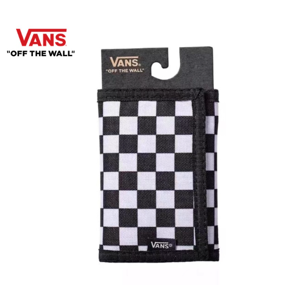TOP50-VANS Tide Camouflage Velcro พับผ้าใบกระเป๋าสตางค์ ID Card Holder