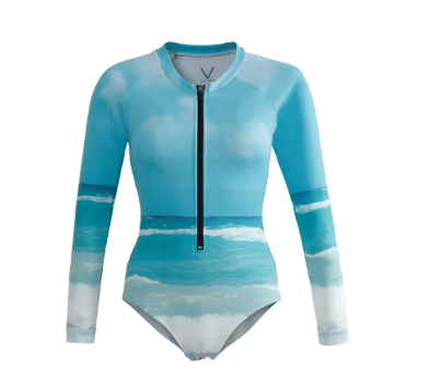 VA27-SS2022/1 HAVANA BODYSUIT ชุดว่ายน้ำ บอดี้สูทแขนยาว มีฟองน้ำในตัวผ้าหนา กัน UV UPF 50+