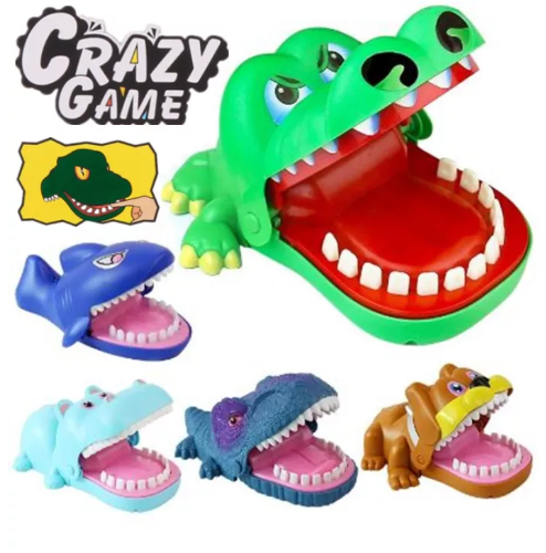 ONE08-จระเข้งับตัวเล็ก จระเข้งับนิ้ว จรเข้ของเล่น ของเล่นวงเหล้า ของเล่นเด็ก ฉลามงับนิ้ว ไดโนเสาร์งับนิ้ว เกมส์หมางับ