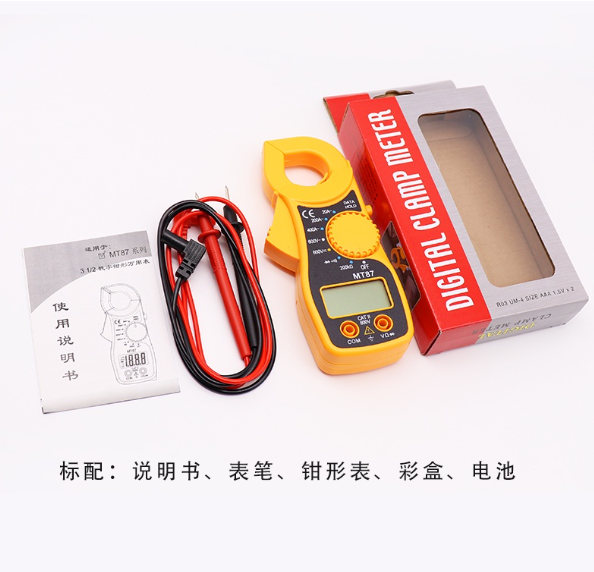 TH65-ช่างไฟฟ้าขนาดเล็กดิจิตอลแคลมป์มิเตอร์ความแม่นยำสูงสากลมิเตอร์มินิแคลมป์เครื่องวัดการไหลพ็อกเก็ตแคลมป์มัลติมิเตอร์MT87