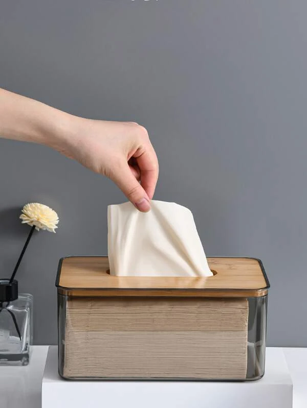 กล่องทิชชู่ โปร่งใส 1 ชิ้น