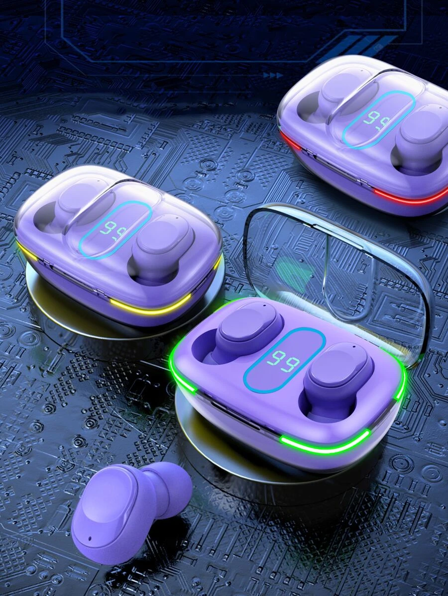 หูฟังไร้สาย โคมไฟหายใจ 1 ชิ้น เหมาะกับ Bluetooth  dd-58