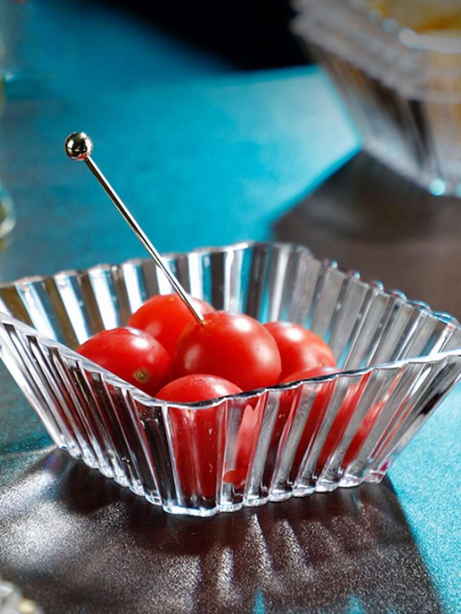 จาน อะคริลิค โปร่งใส 1 ชิ้น ff-5