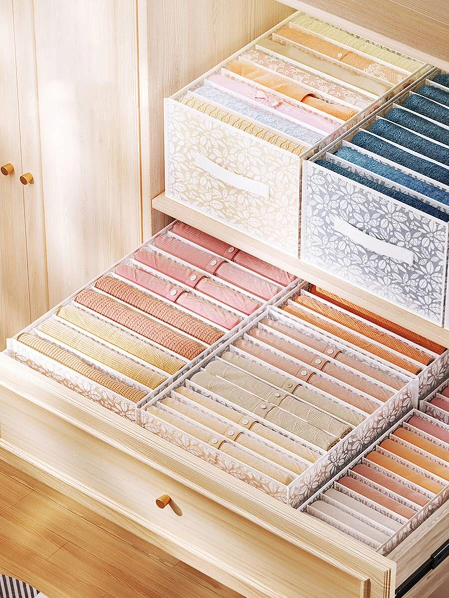 กระเป๋าใส่เสื้อผ้า 1 ชิ้น ลายดอกไม้  gg-81