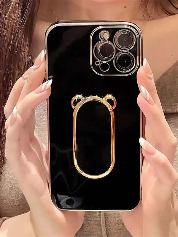 เคส โทรศัพท์ สีพื้น พร้อมที่จับ ค-32