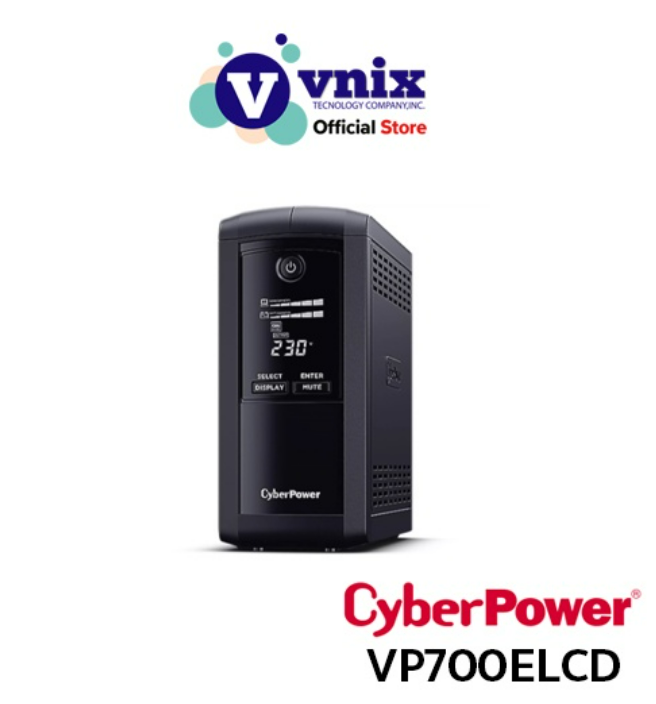 ก16 CyberPower รุ่น VP700ELCD เครื่องสำรองไฟฟ้า 700VA/390W Backup UPS Systems