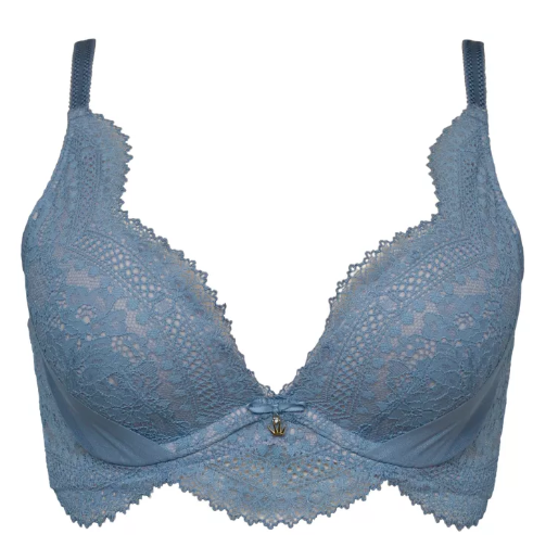 BRA04 Triumph เสื้อชั้นในมีโครง ดีฟวี ดันทรงด้วยอะควา รุ่น Verbena WHU DV รหัส 10206369 สีฟ้า 6315