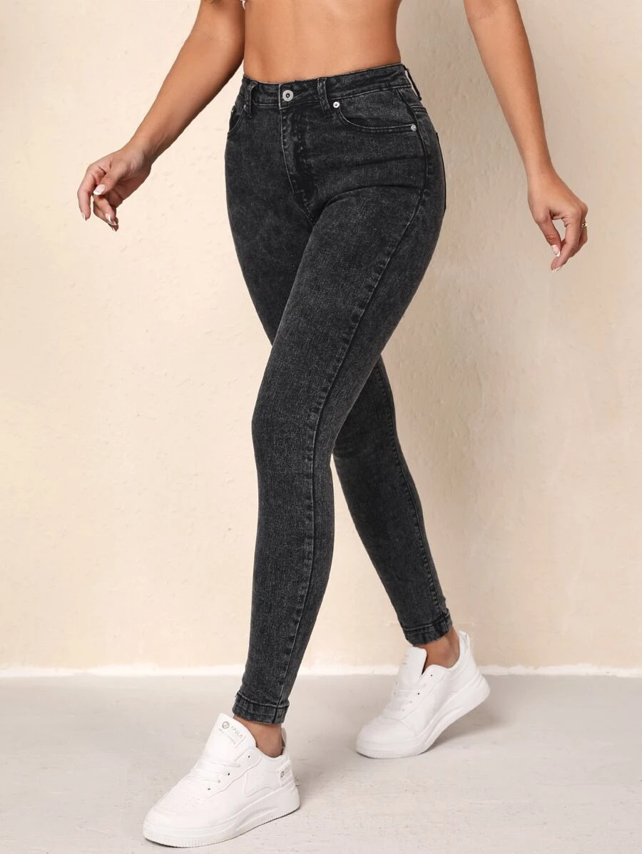 กางเกงยีนส์ สกินนี่ กระเป๋าแนวทแยง  ee-47