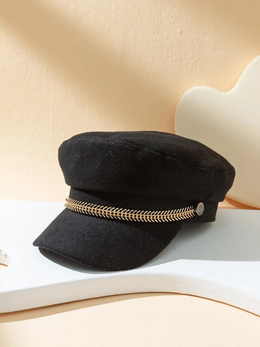 หมวกเบเกอร์ ตกแต่ง โซ่ i-85