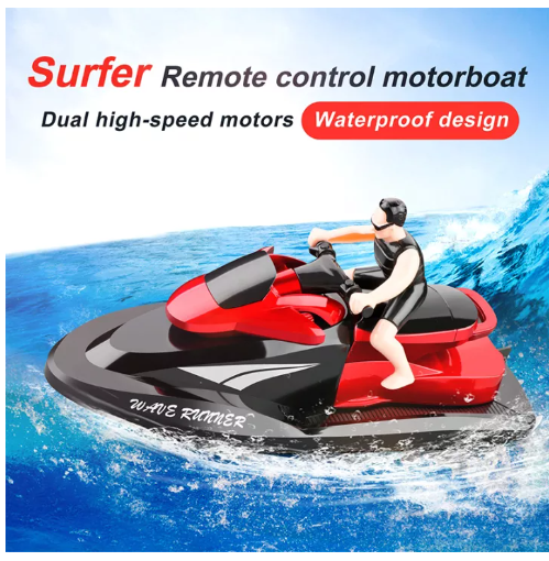 TOY50-TH เรือมอเตอร์ RC ขนาดเล็ก2.4G,เรือเร็วมอเตอร์บังคับวิทยุความเร็วสูงโมเดลน้ำเรือของเล่นสำหรับเด็ก