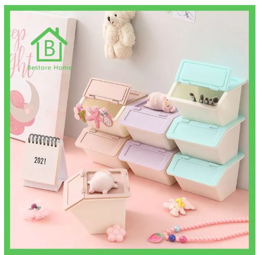 UTI86-BestoreHome ?กล่องลิ้นชักพลาสติก? ขนาดเล็ก แบบตั้งโต๊ะ สำหรับเก็บ เครื่องประดับ เครื่องเขียน (ราคาต่อ 1 ชิ้น)