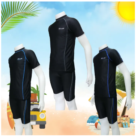 BIG35-TBL ชุดว่ายน้ำผู้ชาย เซ็ท 2 ชิ้น