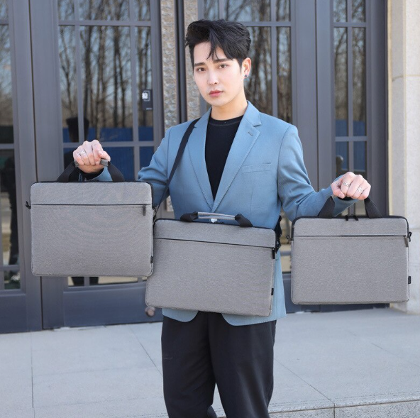 HU68-กระเป๋าแล็ปท็อป11 12 13 15นิ้วกระเป๋าเอกสารผู้ชายผู้หญิงกระเป๋าผ้าใบ12 12.5 13.3 14 15.6แล็ปท็อปกระเป๋าถื