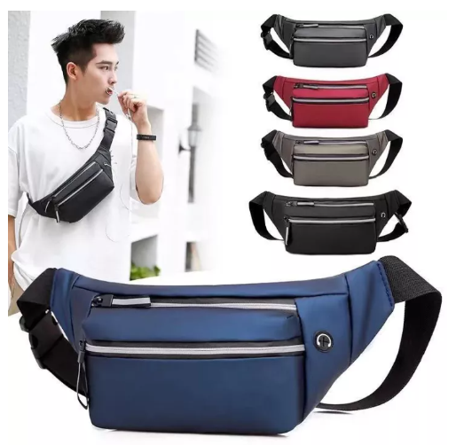 BAG91-กระเป๋าใส่โทรศัพท์มือถือมัลติฟังก์ชั่น Unisex กระเป๋าสะพายกันน้ำกระเป๋าสตางค์กระเป๋าคาดเอวความจุขนาดใหญ่หลายชั้น