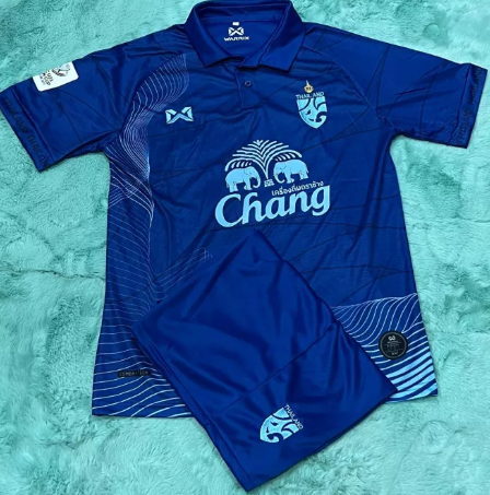 Z30-ชุดบอล ทีมชาติไทย คอปก ปี2022/23 แขนสั้น เสื้อพร้อมกางเกง มีครบไซส์ ใหม่ล่าสุด