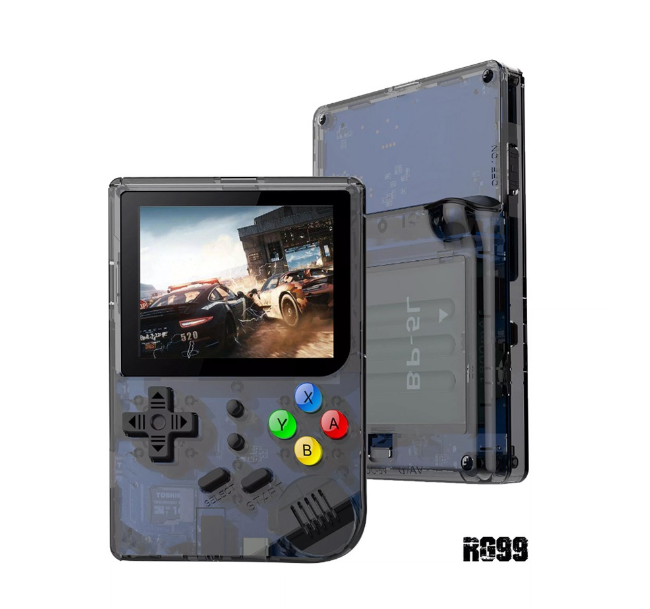 ROM39-Anbernic RG99 เครื่องเล่นเกมวิดีโอเกม หน้าจอ IPS 2.8 นิ้ว built-in 169 เกม รองรับ TF Card 256GB