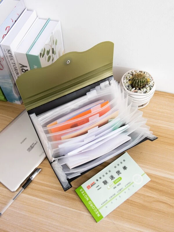 กระเป๋าแฟ้ม หลายกริด 1 ชิ้น  f-100