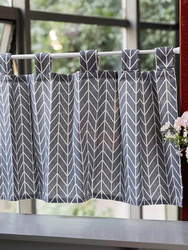 ผ้าม่านเดี่ยว สไตล์ เรขาคณิต  ผ199