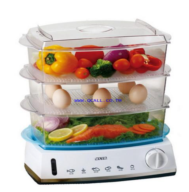 P23-หม้อนึ่ง 3 ชั้น ออตโต้ OTTO รุ่น SM-212 ลูกบิด ทนทาน มีระบบอุ่น มีช่องมองระดับน้ำ ตั้งเวลาได้ ส่งฟรี