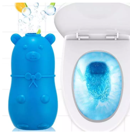 R16-ระงับกลิ่นชักโครก น้ำสีฟ้า น้ำยาดับกลิ่นชักโครก ทำความสะอาดชักโครก