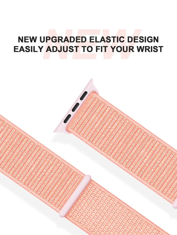 สายนาฬิกา สีพื้น ไนลอน เหมาะกับ Apple Watch  น-37